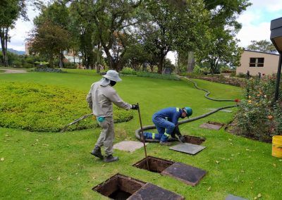 Tipos de Saneamiento ambiental, trabajo en tierra